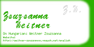 zsuzsanna weitner business card